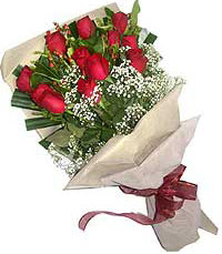 11 adet kirmizi güllerden özel buket  Kastamonu internetten çiçek siparişi 