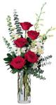  Kastamonu online çiçek gönderme sipariş  cam yada mika vazoda 5 adet kirmizi gül